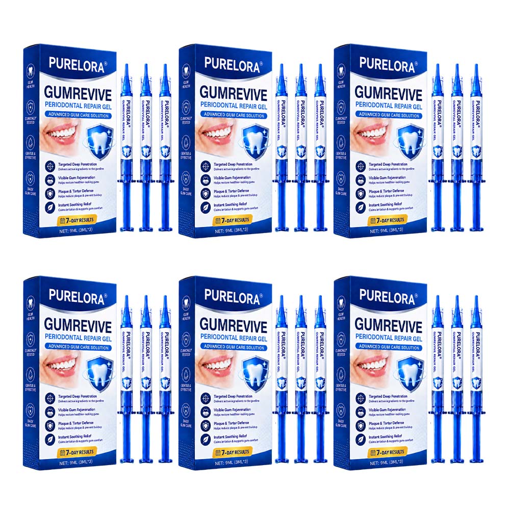 🦷𝐏𝐔𝐑𝐄𝐋𝐎𝐑𝐀® GumRevive Periodontal Repair Gel (for bleeding gums, receding gums, and loose teeth)