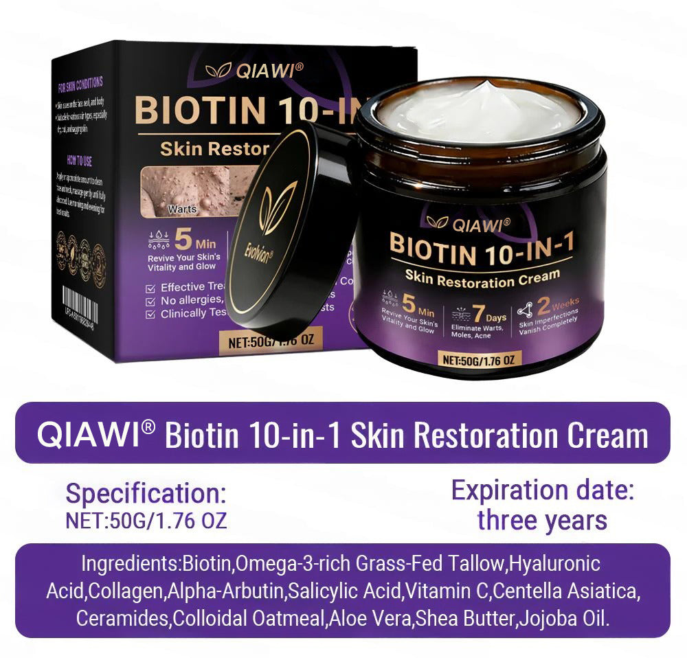 Made and Shipped from the UK 🍁 Purelora® Biotin 10-in-1 Skin Repair Cream — Last Day of Sale: 75% Off