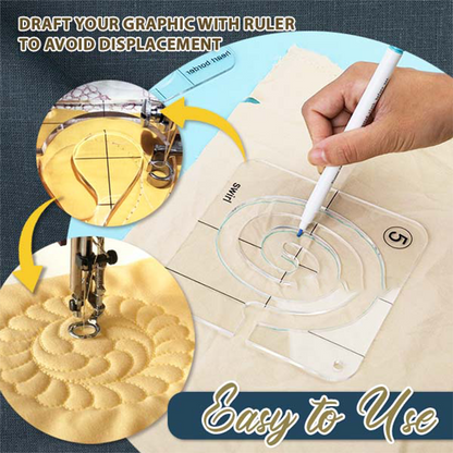 Easy-Quilting Free-Motion Template Set